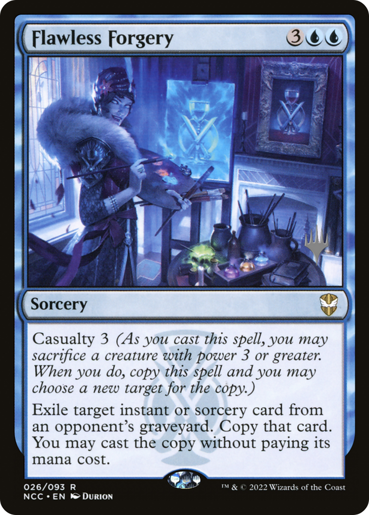 Flawless Forgery (PNCC-26P) - New Capenna Commander Promos Foil - Premium MTG Single from Wizards of the Coast - Just $0.22! Shop now at Game Crave Tournament Store