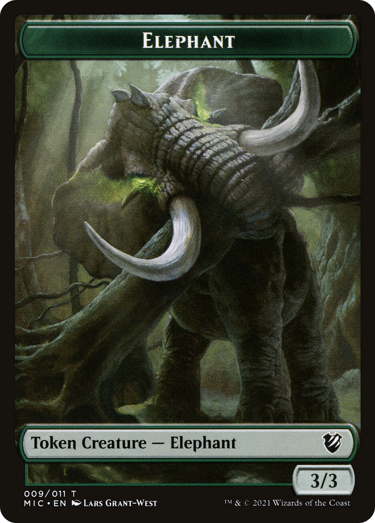 Elephant (TMIC-009) - Midnight Hunt Commander Tokens - Premium MTG Single from Wizards of the Coast - Just $0! Shop now at Game Crave Tournament Store