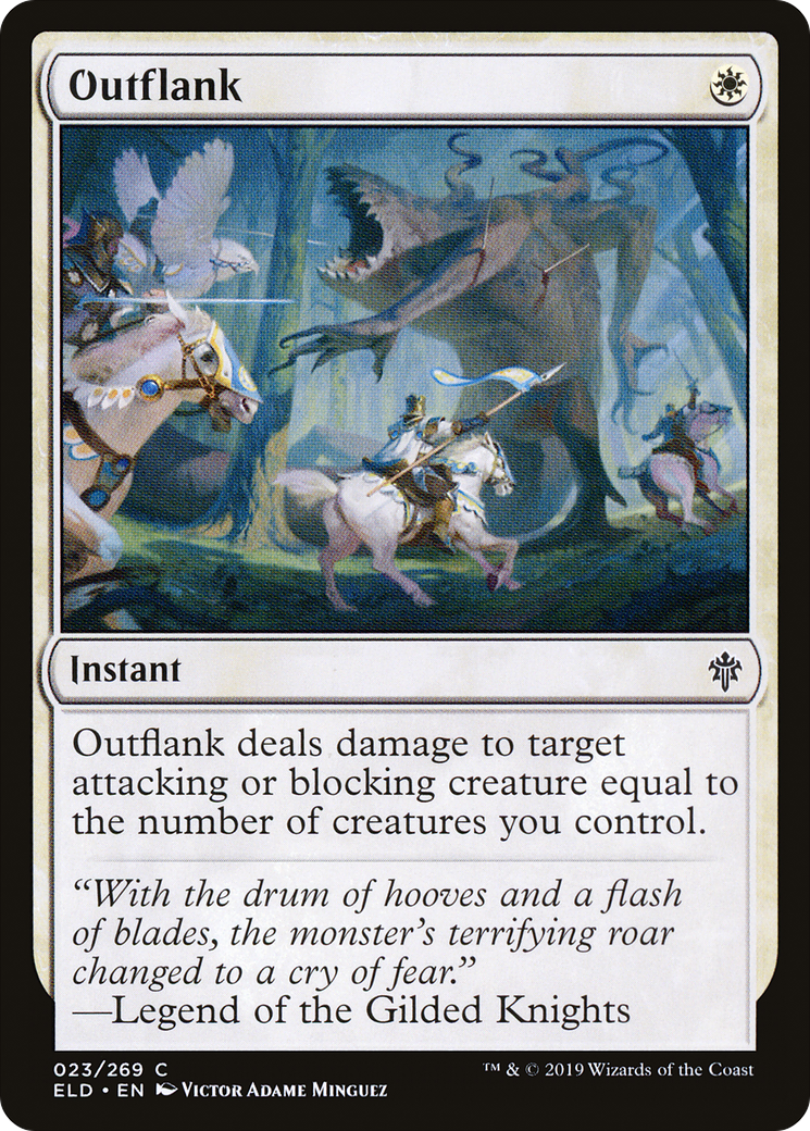 Outflank (ELD-023) - Throne of Eldraine - Premium MTG Single from Wizards of the Coast - Just $0.08! Shop now at Game Crave Tournament Store