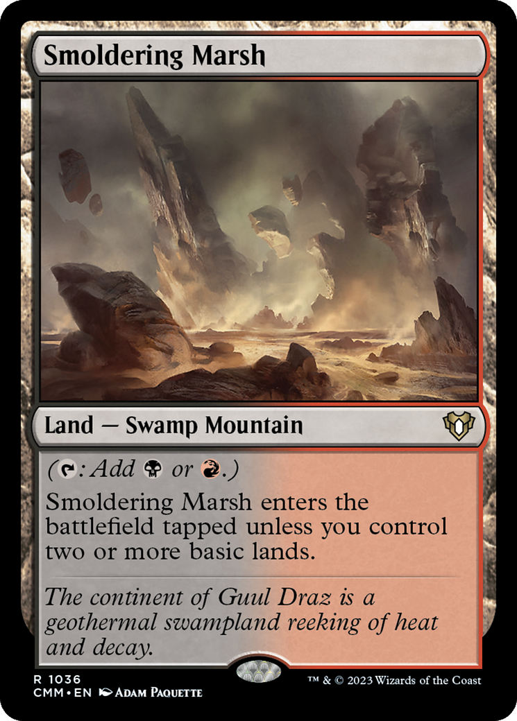 Smoldering Marsh (CMM-1036) - Commander Masters - Premium MTG Single from Wizards of the Coast - Just $0.08! Shop now at Game Crave Tournament Store