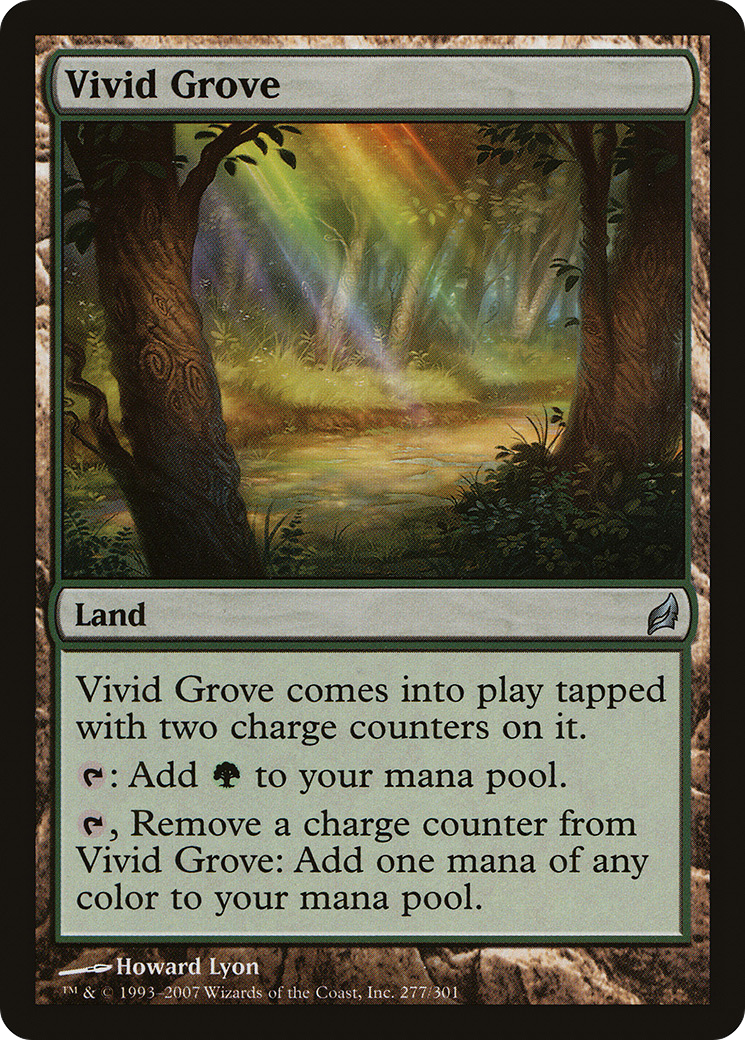 Vivid Grove (LRW-277) - Lorwyn Foil - Premium MTG Single from Wizards of the Coast - Just $0.61! Shop now at Game Crave Tournament Store
