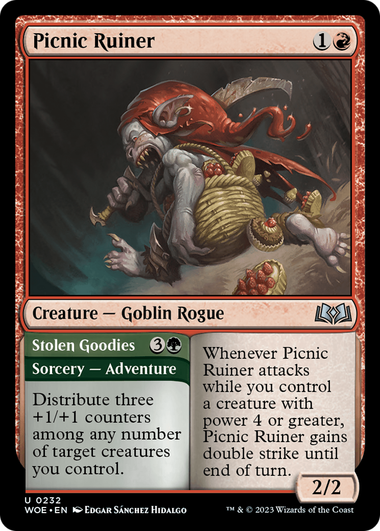 Picnic Ruiner // Stolen Goodies (WOE-232) - Wilds of Eldraine Foil - Premium MTG Single from Wizards of the Coast - Just $0.08! Shop now at Game Crave Tournament Store