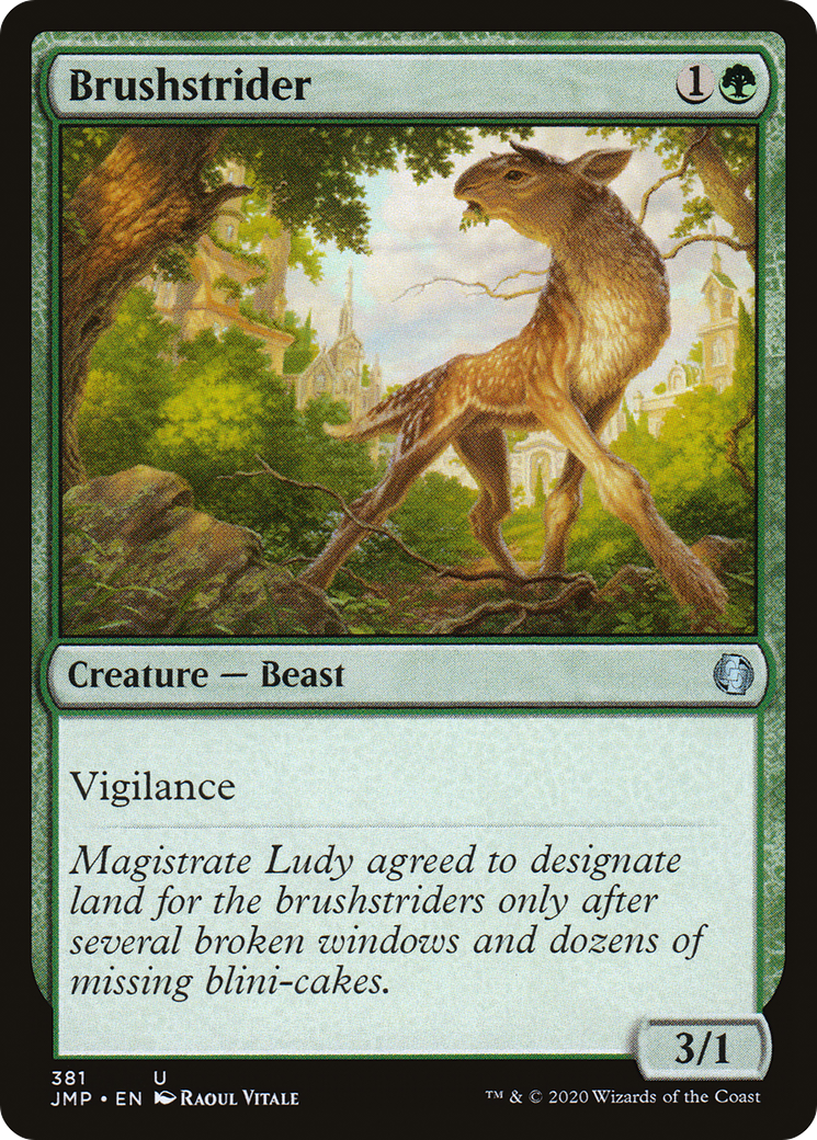 Brushstrider (JMP-381) - Jumpstart - Premium MTG Single from Wizards of the Coast - Just $0.08! Shop now at Game Crave Tournament Store