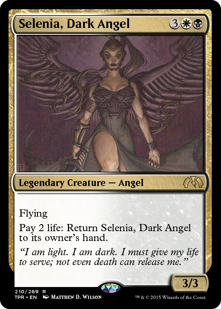 Selenia, Dark Angel (TPR-210) - Tempest Remastered Foil - Premium MTG Single from Wizards of the Coast - Just $0! Shop now at Game Crave Tournament Store