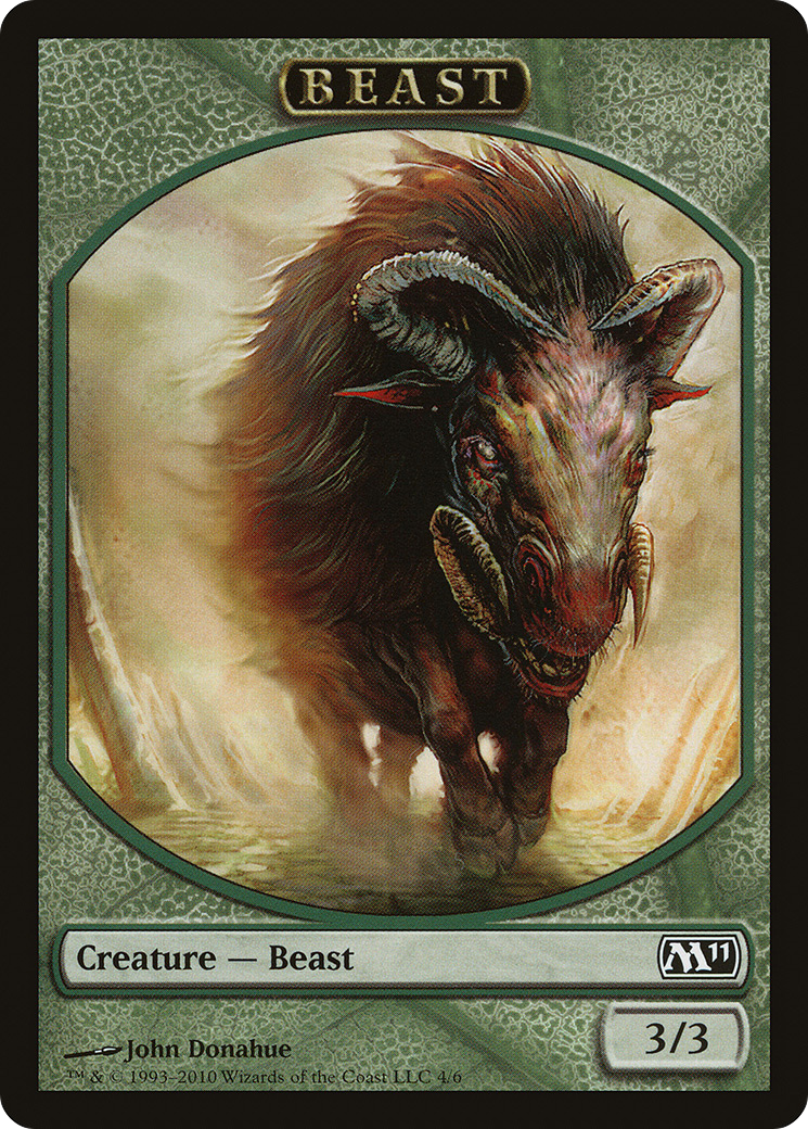 Beast (TM11-004) - Magic 2011 Tokens - Premium MTG Single from Wizards of the Coast - Just $0.25! Shop now at Game Crave Tournament Store