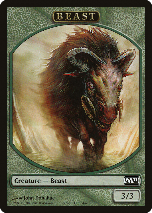 Beast (TM11-004) - Magic 2011 Tokens - Premium MTG Single from Wizards of the Coast - Just $0.25! Shop now at Game Crave Tournament Store