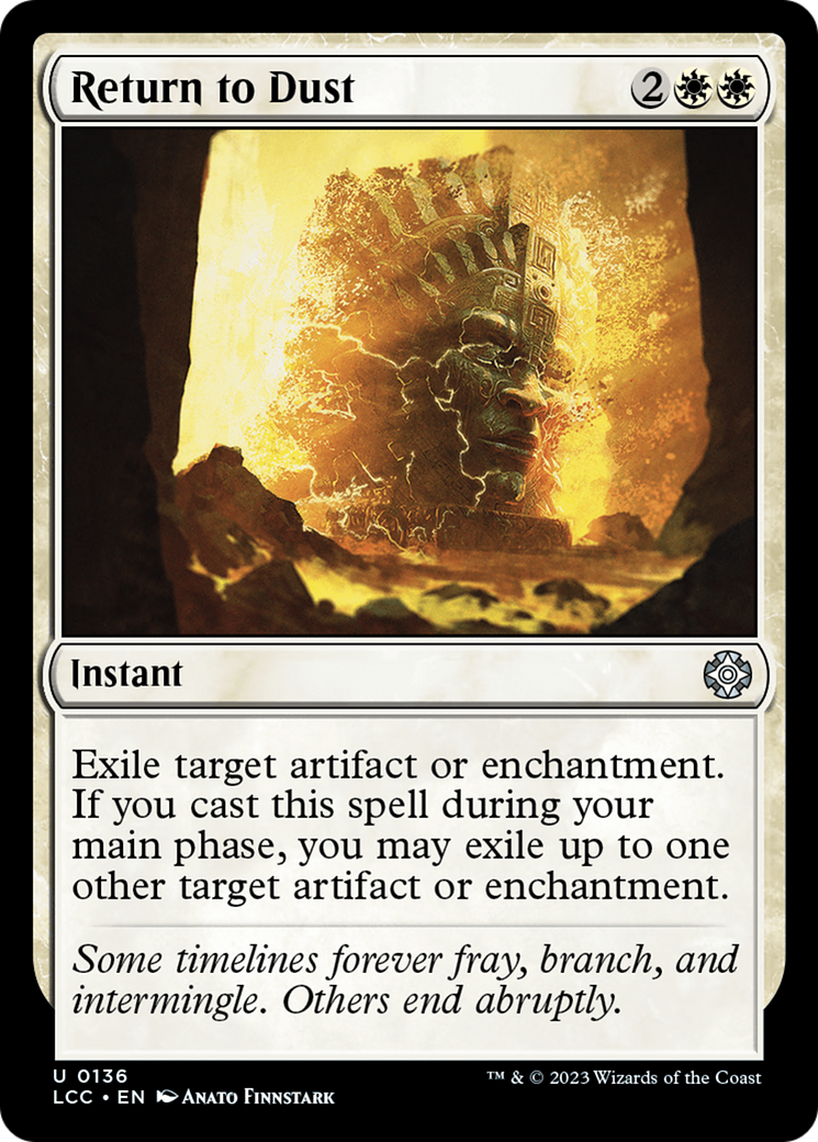 Return to Dust (LCC-136) - The Lost Caverns of Ixalan Commander - Premium MTG Single from Wizards of the Coast - Just $0.08! Shop now at Game Crave Tournament Store