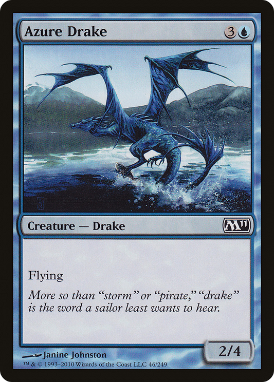 Azure Drake (M11-046) - Magic 2011 - Premium MTG Single from Wizards of the Coast - Just $0.25! Shop now at Game Crave Tournament Store