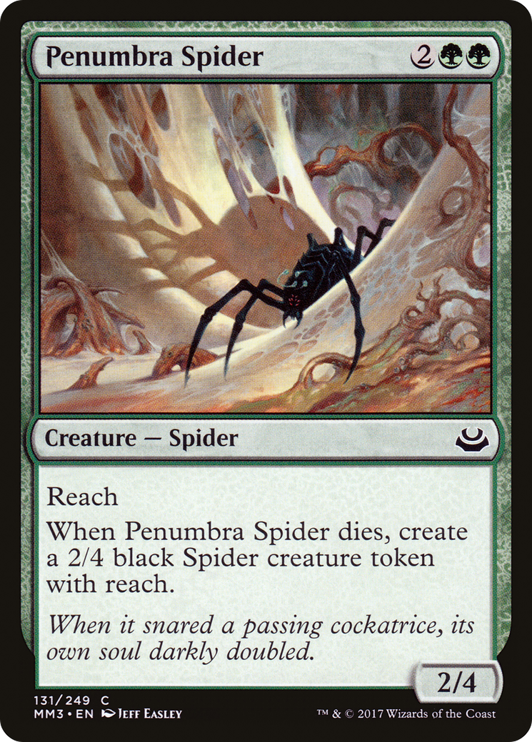 Penumbra Spider (MM3-131) - Modern Masters 2017 - Premium MTG Single from Wizards of the Coast - Just $0.25! Shop now at Game Crave Tournament Store