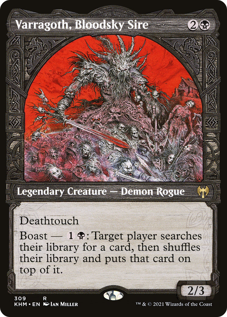 Varragoth, Bloodsky Sire (KHM-309) - Kaldheim: (Showcase) - Premium MTG Single from Wizards of the Coast - Just $2.10! Shop now at Game Crave Tournament Store