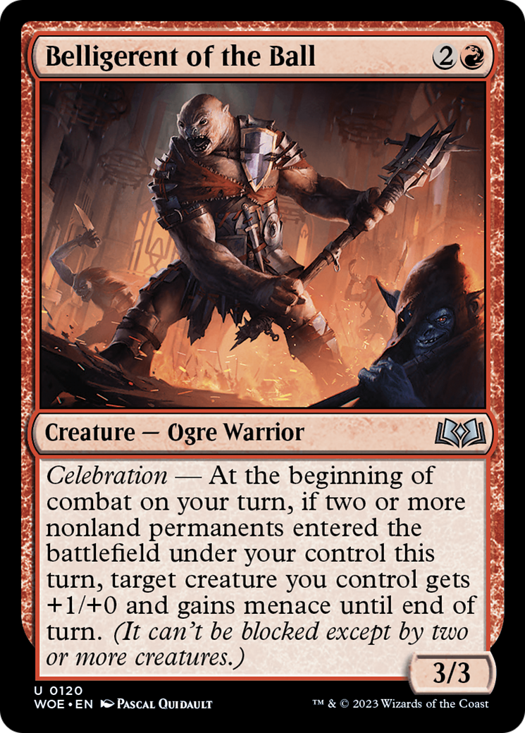 Belligerent of the Ball (WOE-120) - Wilds of Eldraine Foil - Premium MTG Single from Wizards of the Coast - Just $0.08! Shop now at Game Crave Tournament Store