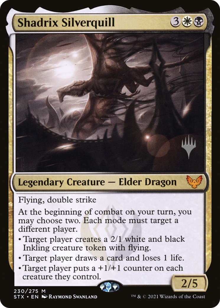 Shadrix Silverquill (PSTX-230P) - Strixhaven: School of Mages Promos Foil - Premium MTG Single from Wizards of the Coast - Just $0.89! Shop now at Game Crave Tournament Store