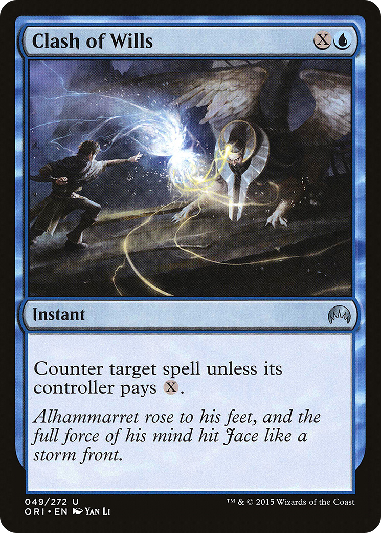 Clash of Wills (ORI-049) - Magic Origins Foil - Premium MTG Single from Wizards of the Coast - Just $0.25! Shop now at Game Crave Tournament Store