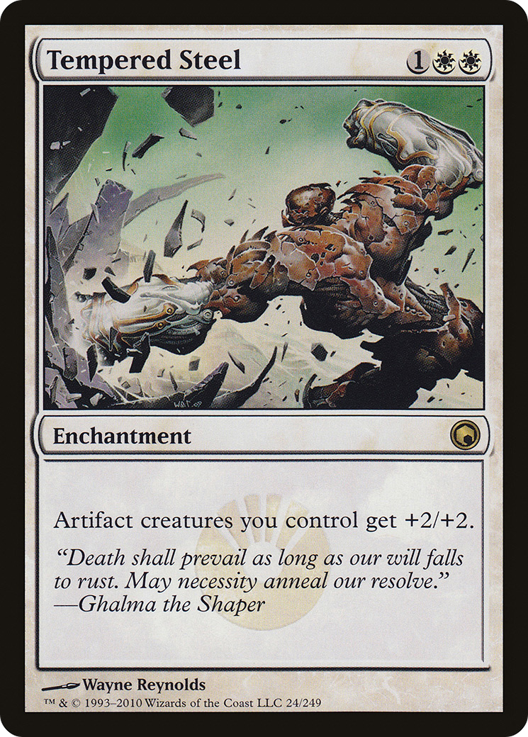 Tempered Steel (SOM-024) - Scars of Mirrodin - Premium MTG Single from Wizards of the Coast - Just $0.44! Shop now at Game Crave Tournament Store