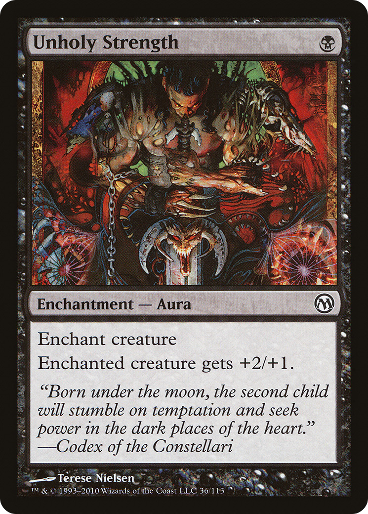 Unholy Strength (DPA-036) - Duels of the Planeswalkers - Premium MTG Single from Wizards of the Coast - Just $0.25! Shop now at Game Crave Tournament Store
