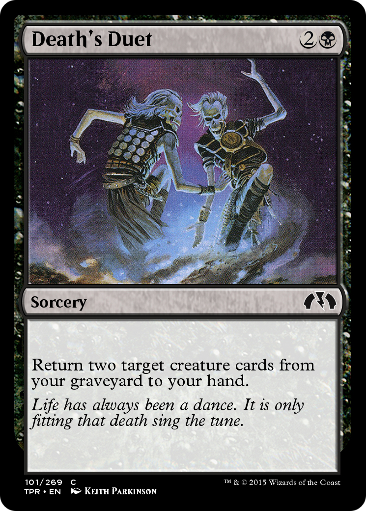 Death's Duet (TPR-101) - Tempest Remastered Foil - Premium MTG Single from Wizards of the Coast - Just $0! Shop now at Game Crave Tournament Store