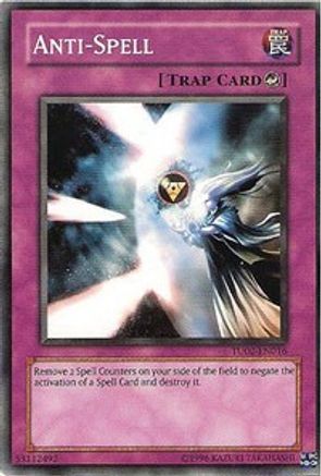 Anti-Spell (TU02-EN016) - Turbo Pack: Booster Two Unlimited - Premium Yugioh Single from Konami - Just $0.30! Shop now at Game Crave Tournament Store