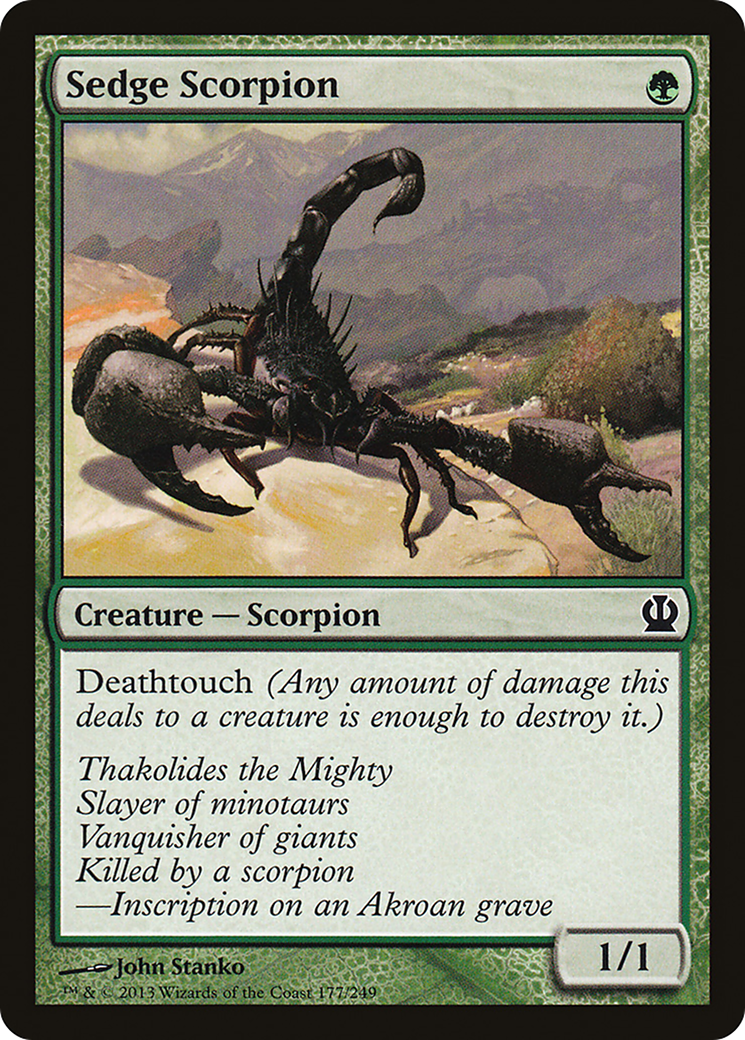 Sedge Scorpion (THS-177) - Theros - Premium MTG Single from Wizards of the Coast - Just $0.08! Shop now at Game Crave Tournament Store