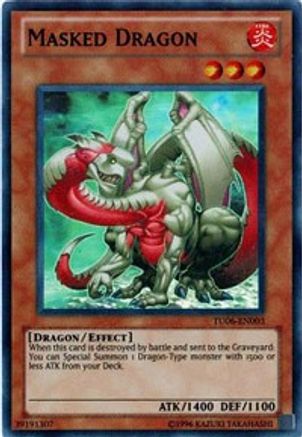 Masked Dragon (TU06-EN003) - Turbo Pack: Booster Six Unlimited - Premium Yugioh Single from Konami - Just $26.62! Shop now at Game Crave Tournament Store