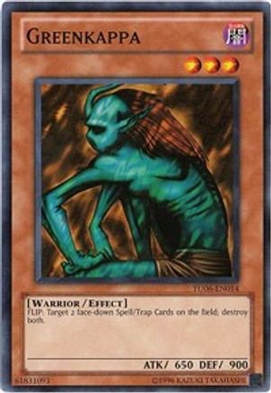 Greenkappa (TU06-EN014) - Turbo Pack: Booster Six Unlimited - Premium Yugioh Single from Konami - Just $0.25! Shop now at Game Crave Tournament Store