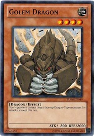 Golem Dragon (TU06-EN019) - Turbo Pack: Booster Six Unlimited - Premium Yugioh Single from Konami - Just $0.53! Shop now at Game Crave Tournament Store
