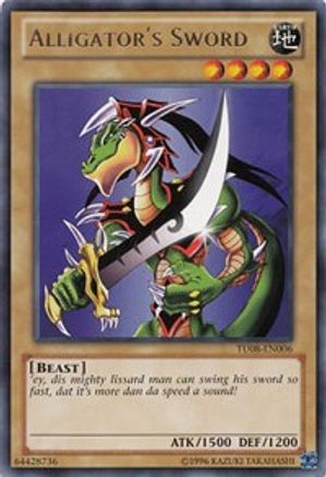 Alligator's Sword (TU08-EN006) - Turbo Pack: Booster Eight Unlimited - Premium Yugioh Single from Konami - Just $0.49! Shop now at Game Crave Tournament Store