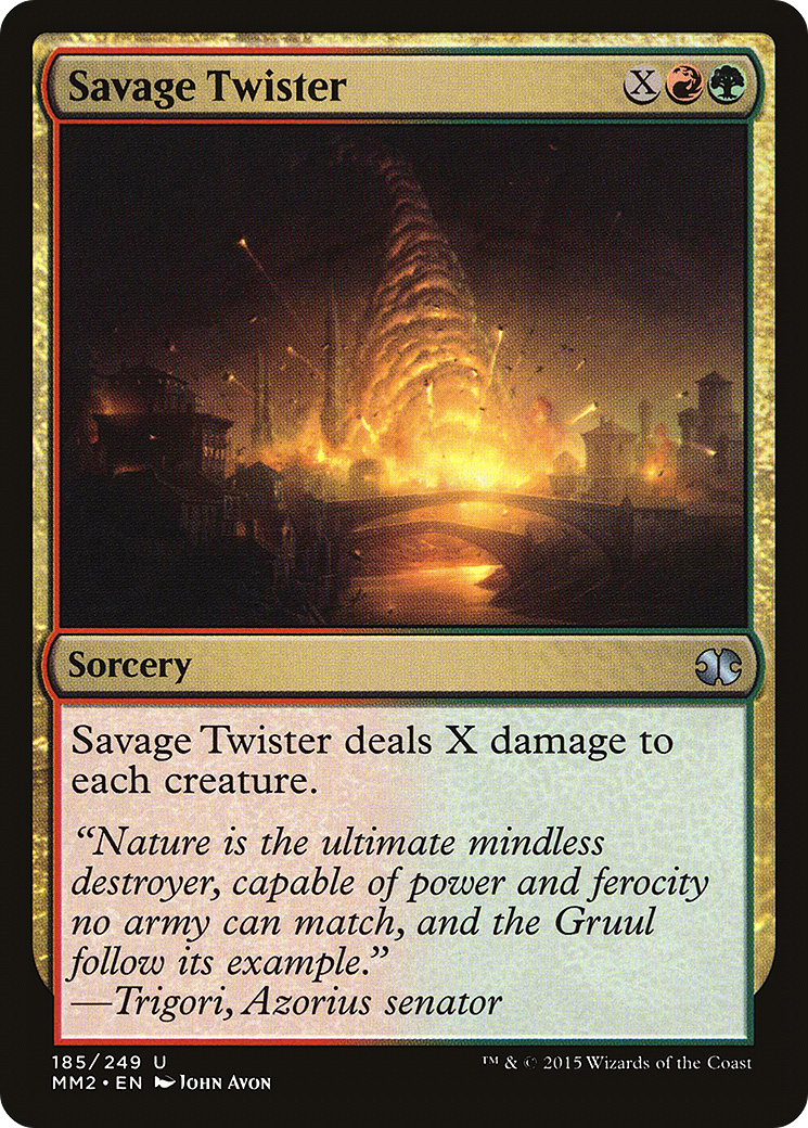 Savage Twister (MM2-185) - Modern Masters 2015 Foil - Premium MTG Single from Wizards of the Coast - Just $0.08! Shop now at Game Crave Tournament Store