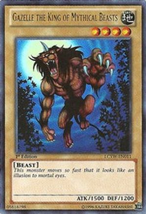 Gazelle the King of Mythical Beasts (LCYW-EN011) - Legendary Collection 3: Yugi's World 1st Edition - Premium Yugioh Single from Konami - Just $2.31! Shop now at Game Crave Tournament Store