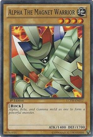 Alpha the Magnet Warrior (LCYW-EN012) - Legendary Collection 3: Yugi's World Unlimited - Premium Yugioh Single from Konami - Just $0.26! Shop now at Game Crave Tournament Store
