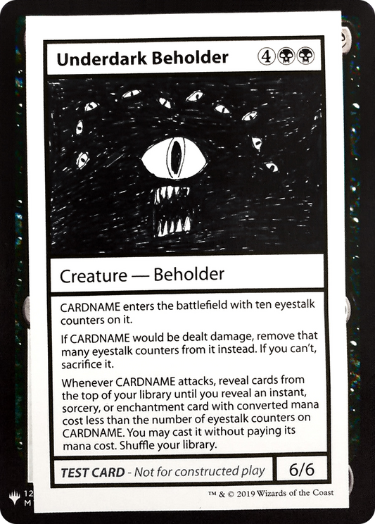 Underdark Beholder (CMB1-049) - Mystery Booster Playtest Cards 2019 - Premium MTG Single from Wizards of the Coast - Just $0.40! Shop now at Game Crave Tournament Store