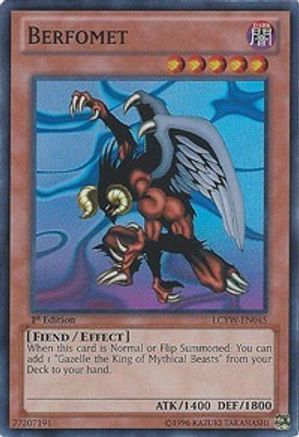 Berfomet (LCYW-EN045) - Legendary Collection 3: Yugi's World Unlimited - Premium Yugioh Single from Konami - Just $0.58! Shop now at Game Crave Tournament Store