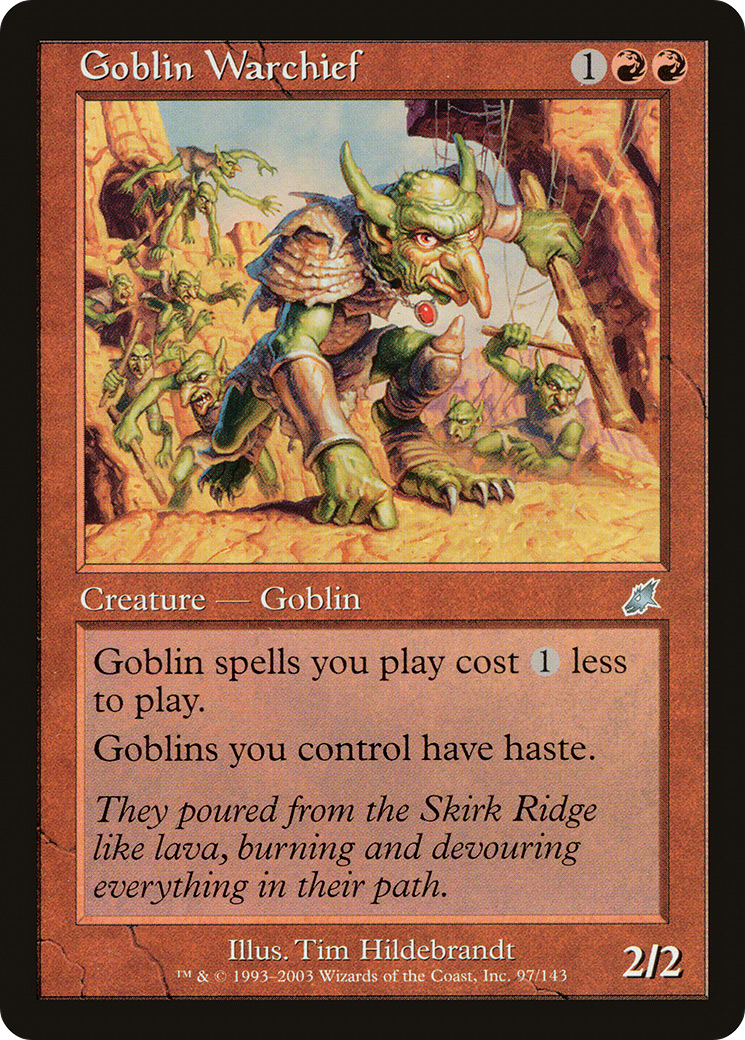 Goblin Warchief (SCG-097) - Scourge Foil - Premium MTG Single from Wizards of the Coast - Just $7.64! Shop now at Game Crave Tournament Store