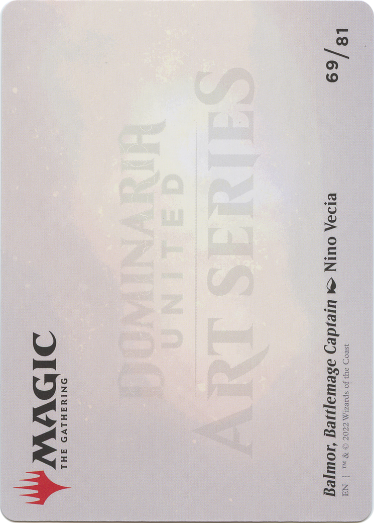 Balmor, Battlemage Captain // Balmor, Battlemage Captain (ADMU-069) - Dominaria United Art Series (Borderless) - Premium MTG Single from Wizards of the Coast - Just $0! Shop now at Game Crave Tournament Store
