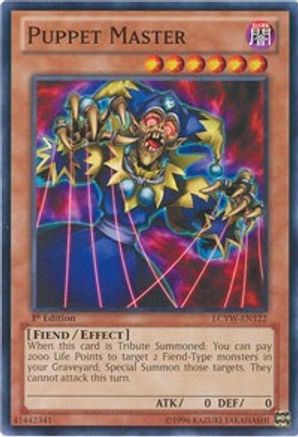 Puppet Master (LCYW-EN122) - Legendary Collection 3: Yugi's World Unlimited - Premium Yugioh Single from Konami - Just $0.25! Shop now at Game Crave Tournament Store
