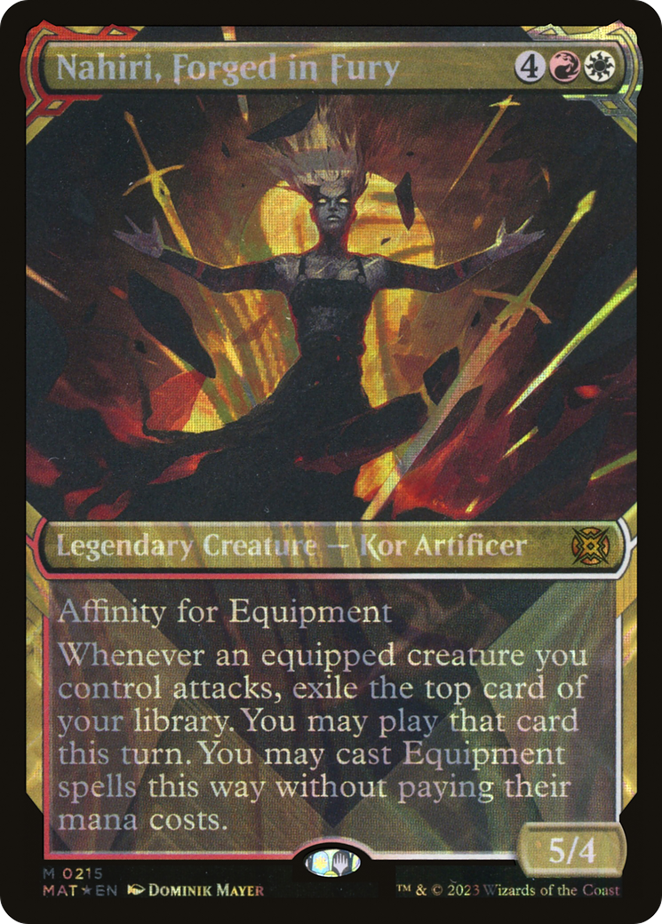 Nahiri, Forged in Fury (MAT-215) - March of the Machine: The Aftermath: (Showcase) Foil - Premium MTG Single from Wizards of the Coast - Just $23.02! Shop now at Game Crave Tournament Store