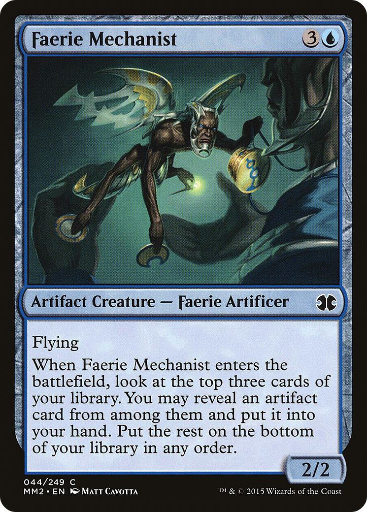 Faerie Mechanist (MM2-044) - Modern Masters 2015 - Premium MTG Single from Wizards of the Coast - Just $0.08! Shop now at Game Crave Tournament Store
