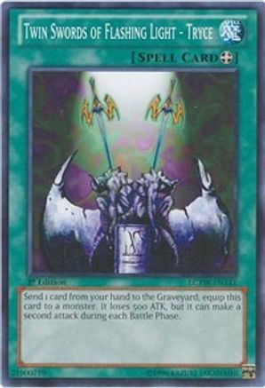Twin Swords of Flashing Light - Tryce (LCYW-EN141) - Legendary Collection 3: Yugi's World Unlimited - Premium Yugioh Single from Konami - Just $0.25! Shop now at Game Crave Tournament Store