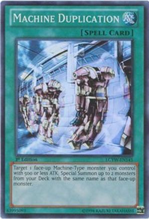 Machine Duplication (LCYW-EN145) - Legendary Collection 3: Yugi's World 1st Edition - Premium Yugioh Single from Konami - Just $2.17! Shop now at Game Crave Tournament Store