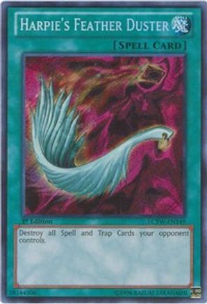 Harpie's Feather Duster (LCYW-EN149) - Legendary Collection 3: Yugi's World 1st Edition - Premium Yugioh Single from Konami - Just $11.36! Shop now at Game Crave Tournament Store