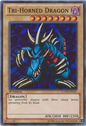 Tri-Horned Dragon (LCYW-EN157) - Legendary Collection 3: Yugi's World 1st Edition - Premium Yugioh Single from Konami - Just $2.43! Shop now at Game Crave Tournament Store