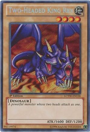 Two-Headed King Rex (LCYW-EN158) - Legendary Collection 3: Yugi's World 1st Edition - Premium Yugioh Single from Konami - Just $7.48! Shop now at Game Crave Tournament Store