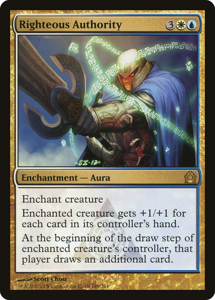 Righteous Authority (RTR-189) - Return to Ravnica Foil - Premium MTG Single from Wizards of the Coast - Just $0.17! Shop now at Game Crave Tournament Store