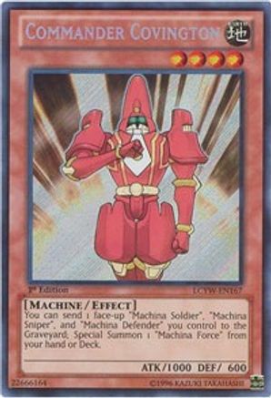 Commander Covington (LCYW-EN167) - Legendary Collection 3: Yugi's World Unlimited - Premium Yugioh Single from Konami - Just $0.45! Shop now at Game Crave Tournament Store