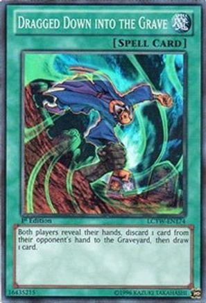 Dragged Down into the Grave (LCYW-EN174) - Legendary Collection 3: Yugi's World 1st Edition - Premium Yugioh Single from Konami - Just $2.95! Shop now at Game Crave Tournament Store