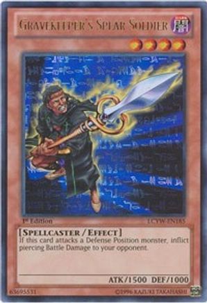 Gravekeeper's Spear Soldier (LCYW-EN185) - Legendary Collection 3: Yugi's World Unlimited - Premium Yugioh Single from Konami - Just $1.08! Shop now at Game Crave Tournament Store