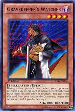 Gravekeeper's Watcher (LCYW-EN186) - Legendary Collection 3: Yugi's World 1st Edition - Premium Yugioh Single from Konami - Just $0.56! Shop now at Game Crave Tournament Store