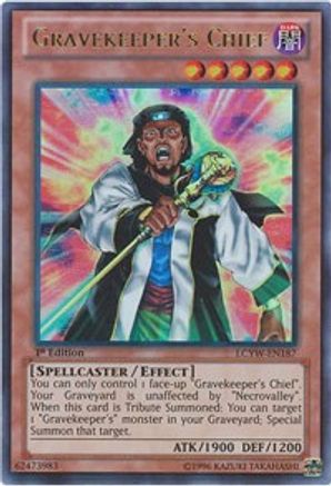 Gravekeeper's Chief (LCYW-EN187) - Legendary Collection 3: Yugi's World 1st Edition - Premium Yugioh Single from Konami - Just $0.99! Shop now at Game Crave Tournament Store