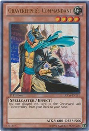 Gravekeeper's Commandant (LCYW-EN191) - Legendary Collection 3: Yugi's World 1st Edition - Premium Yugioh Single from Konami - Just $7.99! Shop now at Game Crave Tournament Store