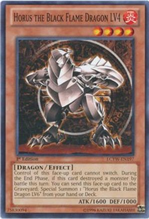 Horus the Black Flame Dragon LV4 (LCYW-EN197) - Legendary Collection 3: Yugi's World 1st Edition - Premium Yugioh Single from Konami - Just $0.67! Shop now at Game Crave Tournament Store