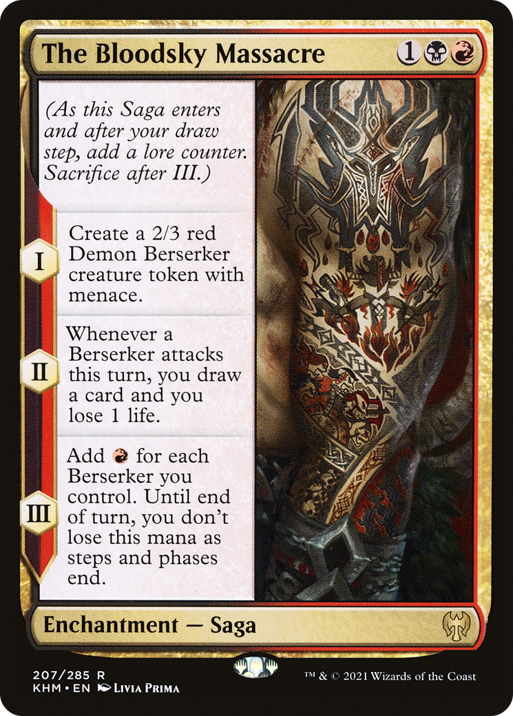 The Bloodsky Massacre (KHM-207) - Kaldheim Foil - Premium MTG Single from Wizards of the Coast - Just $0.08! Shop now at Game Crave Tournament Store